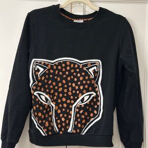 Bold Black and Orange Graphic Hoodie